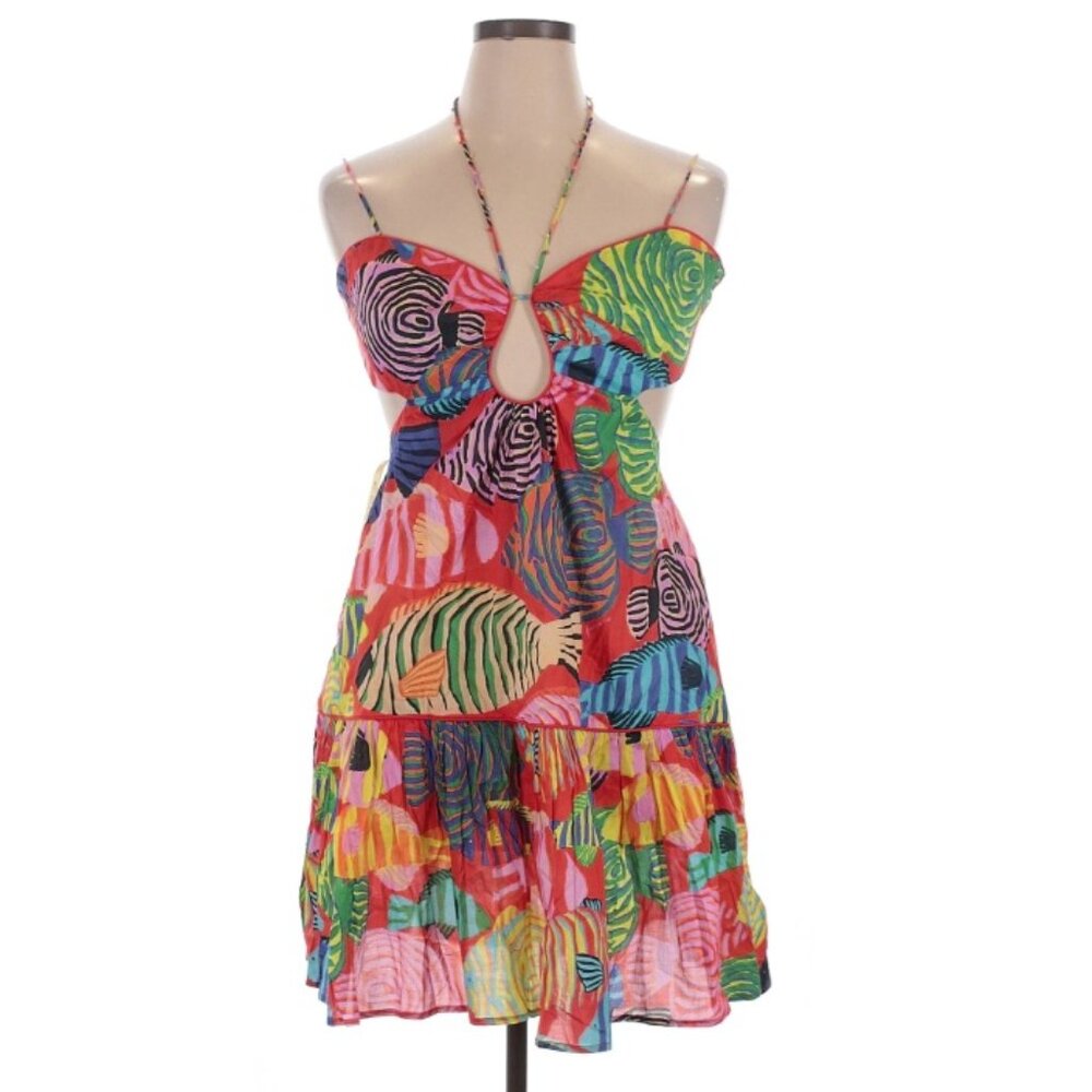 FARM Rio Multicolor Halter Dress